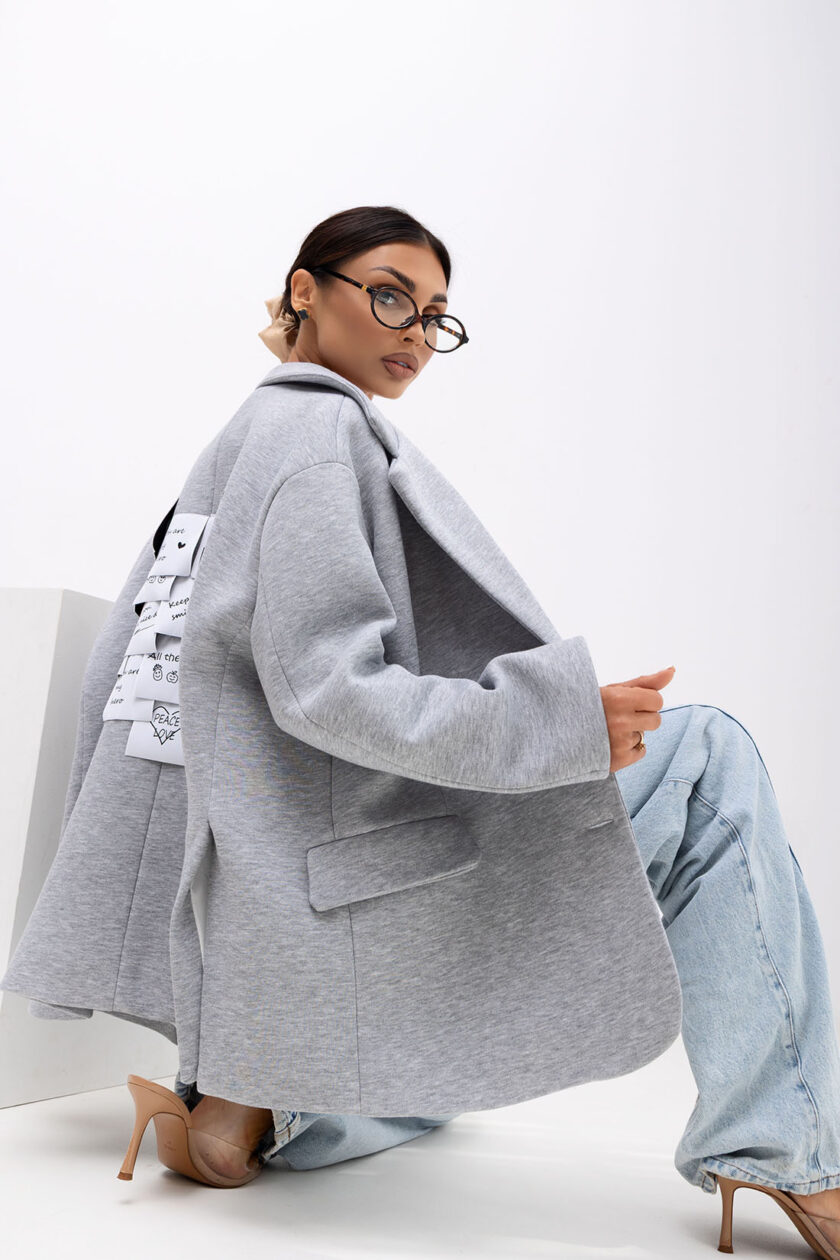 MARYNARKA OVERSIZE EDITORIAL #MCO05 - obrazek 2