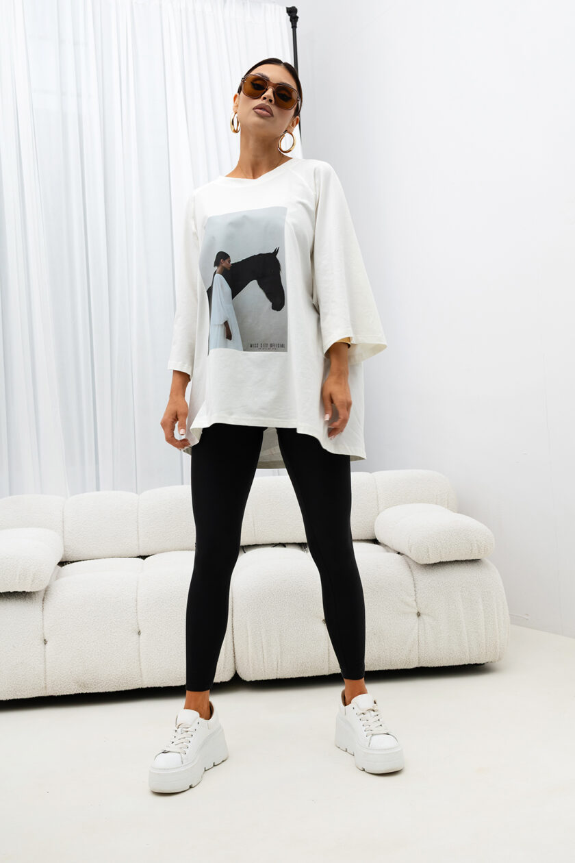 T-SHIRT OVERSIZE SAVAGE ELEGNACE #MCO - obrazek 4