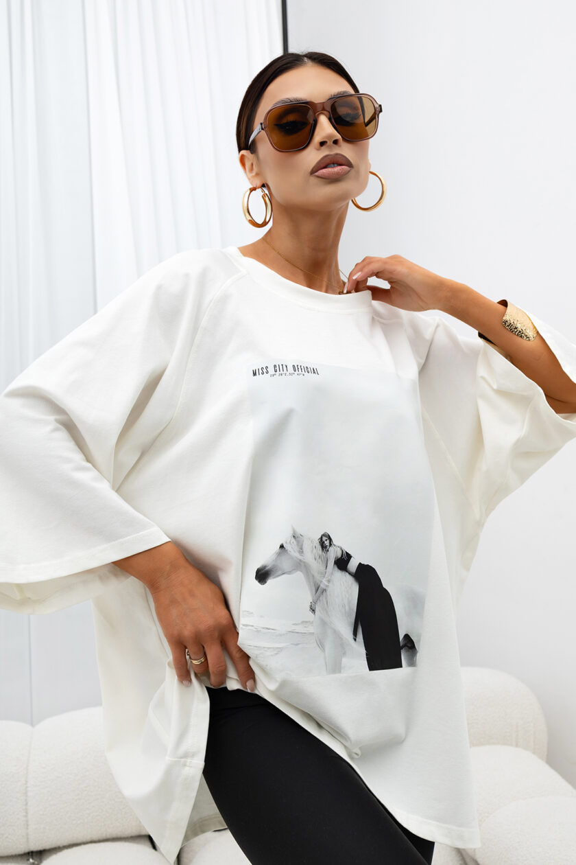 T-SHIRT OVERSIZE SADDLE MOOD #MCO2 - obrazek 4