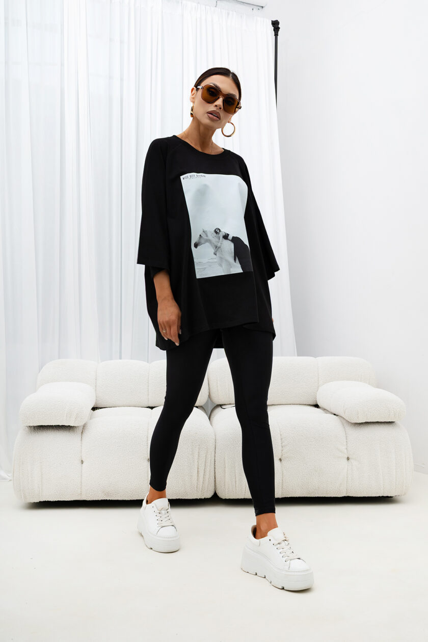 T-SHIRT OVERSIZE SADDLE MOOD #MCO1 - obrazek 3