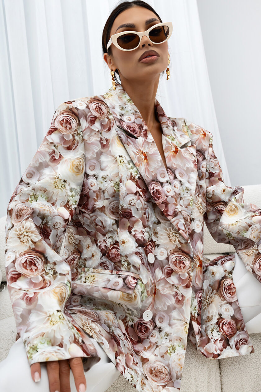 MARYNARKA OVERSIZE PEONY4 #MCO - obrazek 4