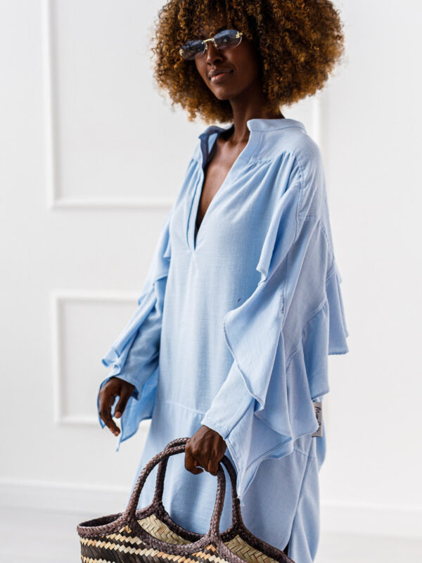 SUKIENKA OVERSIZE FLOW #MC BLUE