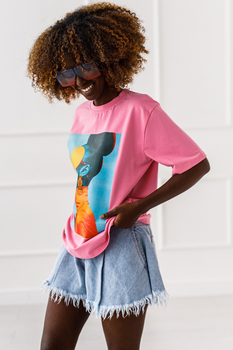 T-SHIRT OVERSIZE POLLY #MC2 - obrazek 3