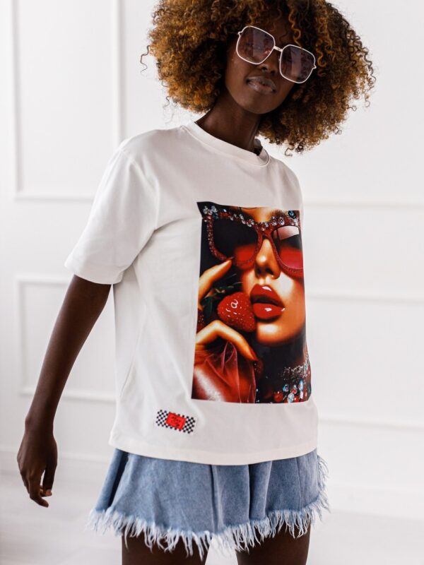 T-SHIRT  OVERSIZE  STRAWBERRY #MC1