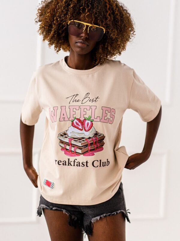 T-SHIRT  OVERSIZE  WAFFLES #MC1
